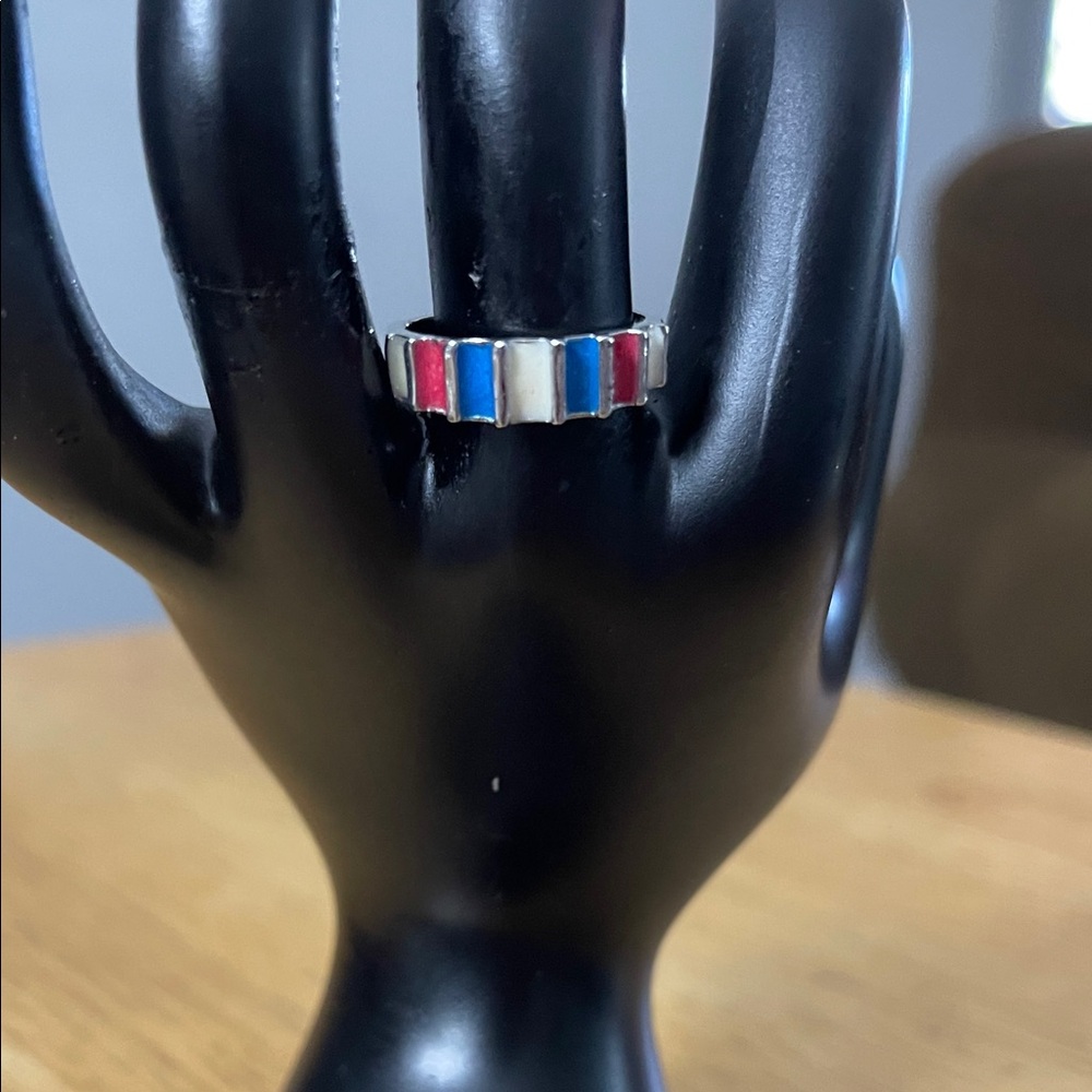 Vibrant Multicolor Enamel Ring